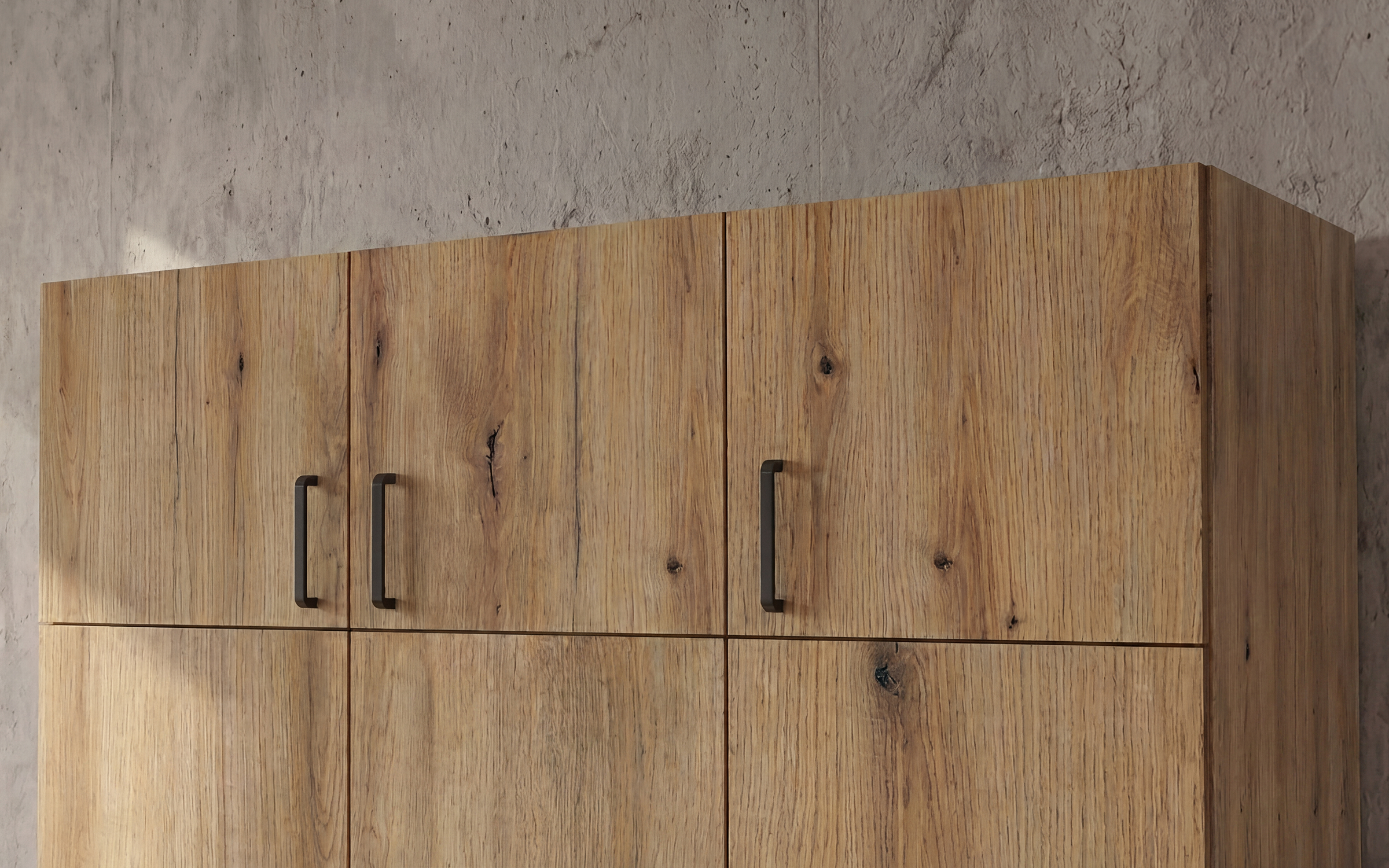 Upgrade for three-winged wardrobe Bruno and Massimo, Evoke oak  1